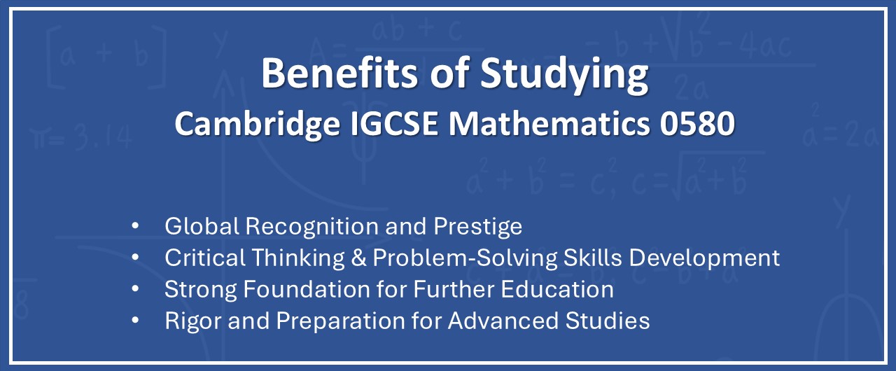 Benefits of Studying IGCSE Mathematics